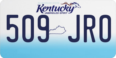 KY license plate 509JRO