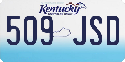 KY license plate 509JSD