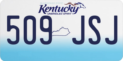 KY license plate 509JSJ