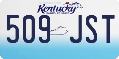 KY license plate 509JST