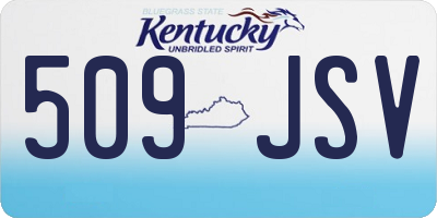 KY license plate 509JSV