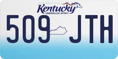 KY license plate 509JTH