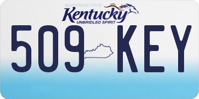 KY license plate 509KEY
