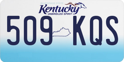 KY license plate 509KQS