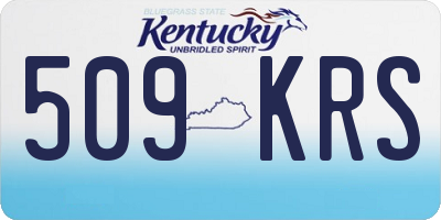 KY license plate 509KRS