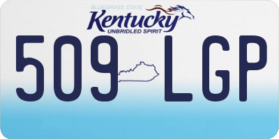 KY license plate 509LGP
