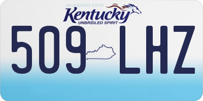 KY license plate 509LHZ