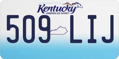 KY license plate 509LIJ