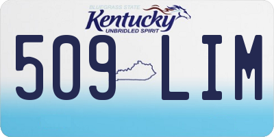 KY license plate 509LIM