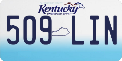 KY license plate 509LIN