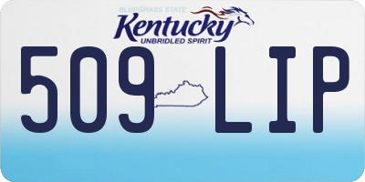KY license plate 509LIP