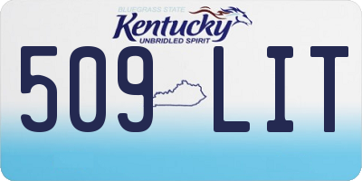 KY license plate 509LIT