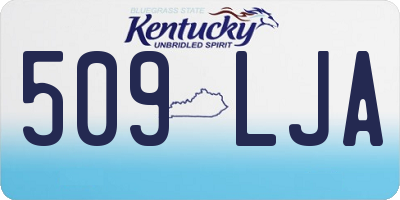 KY license plate 509LJA