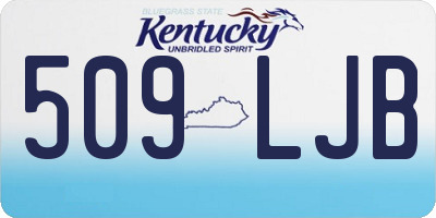 KY license plate 509LJB