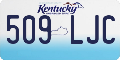 KY license plate 509LJC