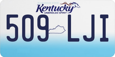 KY license plate 509LJI