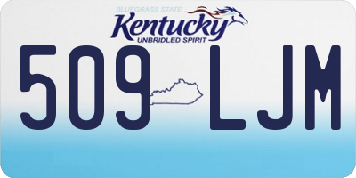 KY license plate 509LJM