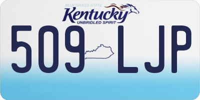 KY license plate 509LJP