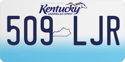 KY license plate 509LJR