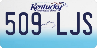 KY license plate 509LJS