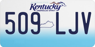 KY license plate 509LJV