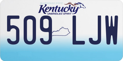 KY license plate 509LJW