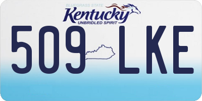 KY license plate 509LKE