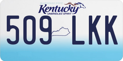KY license plate 509LKK