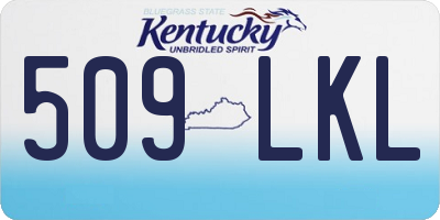 KY license plate 509LKL