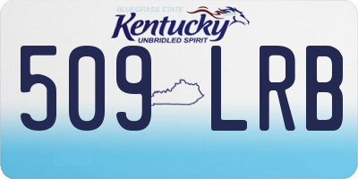 KY license plate 509LRB