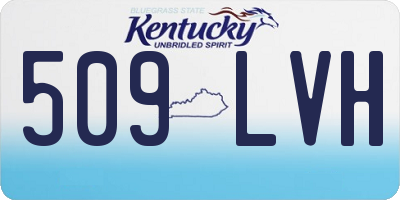 KY license plate 509LVH