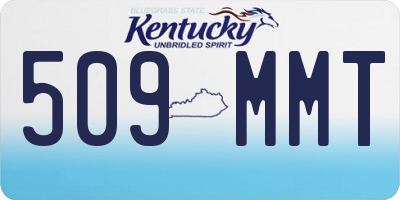 KY license plate 509MMT