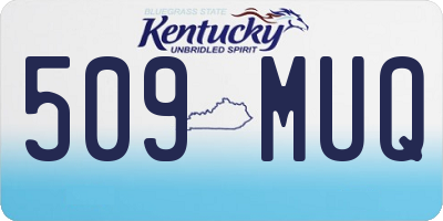 KY license plate 509MUQ