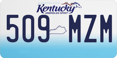 KY license plate 509MZM