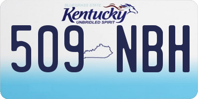 KY license plate 509NBH