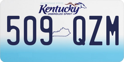 KY license plate 509QZM