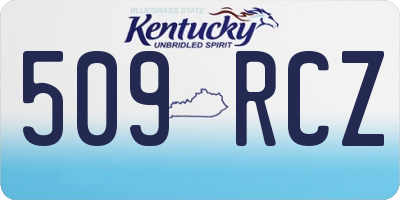 KY license plate 509RCZ