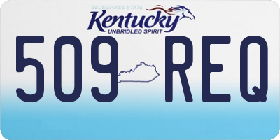 KY license plate 509REQ