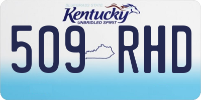 KY license plate 509RHD