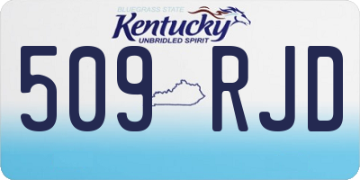 KY license plate 509RJD