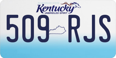 KY license plate 509RJS
