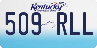KY license plate 509RLL
