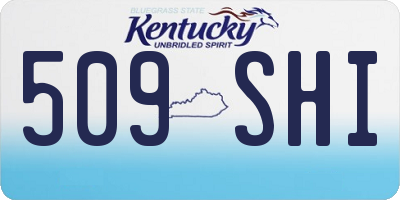 KY license plate 509SHI
