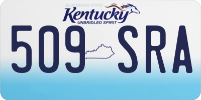 KY license plate 509SRA