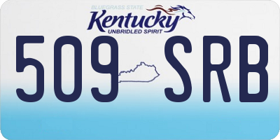 KY license plate 509SRB