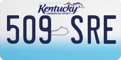 KY license plate 509SRE