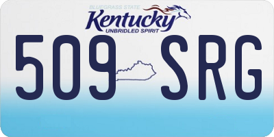 KY license plate 509SRG