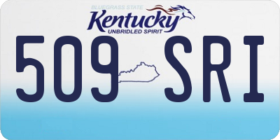 KY license plate 509SRI