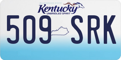 KY license plate 509SRK