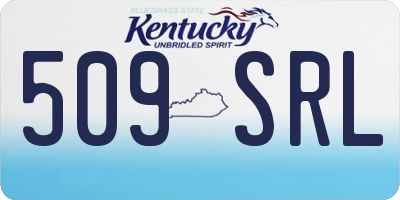 KY license plate 509SRL